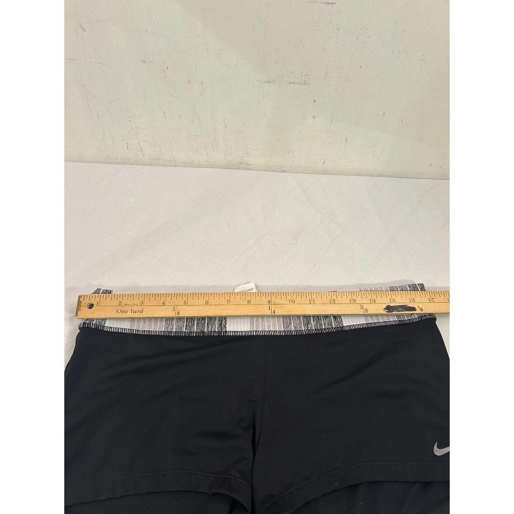 Nike Swim Shorts XL Black Striped Waistband Board Shorts Womens